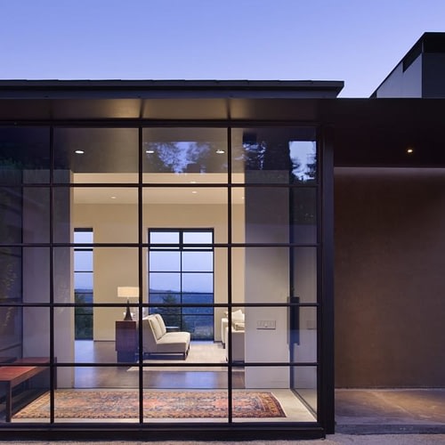 Exterior steel windows doors