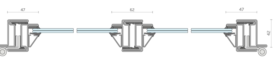 steel window door frame drawing